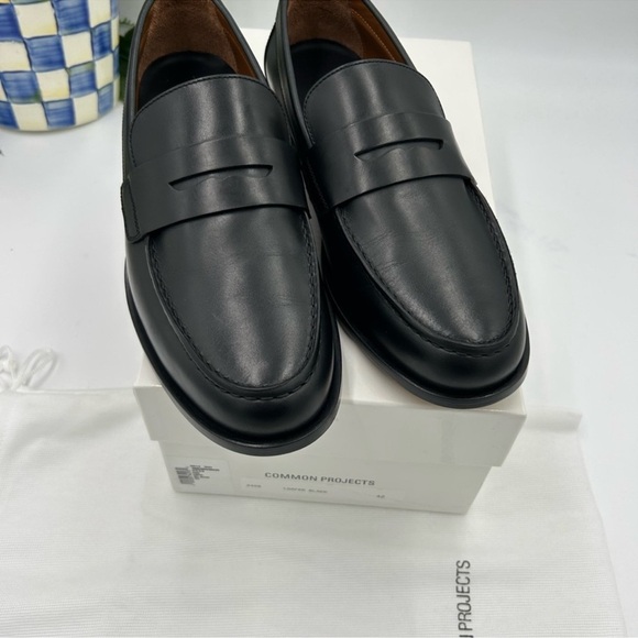 Men’s common project leather penny loafer size 42 made in Italy main image 10